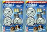 Stick And Click Led Push Lights (6 Pk)