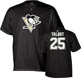 Maxime Talbot Black Reebok Name and Number Pittsburgh Penguins T-Shirt - X-Large