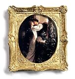 Romeo and Juliet - Gold Frame Magnet with pop-out easel (2-3 4 x 2-1 2 )
