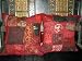 2 Aqua Maroon Sequin Sari Toss Pillow Cushion Covers From India Free Shipping
