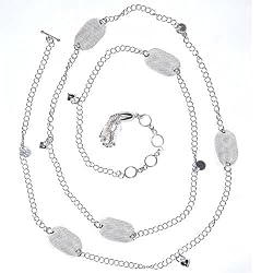Back Belly Chains Sterling Silver Handmade Jewelry Max Length 44.5 inches (b214a)