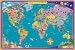 World MAP Kids Geography Educational Wall Hanging Poster Art