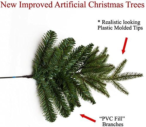 7.5 Ft Norway Artificial Spruce Prelit Christmas Tree with Clear Lights