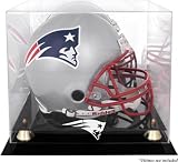 New England Patriots Golden Classic Helmet Display Case and Mirror Back