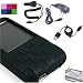 (5 in 1)Deluxe Skin Charger Protective Case Accessory Kit for Creative Zen Mozaic 2GB 4GB MP3 Player (MP3 Not Included) + Screen Protector Kit + Cloth + Car Charger + Travel Charger+ Retractable data Cable