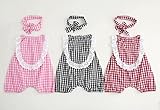 SMベビー服　ロンパース　女の子カバーオールとヘアーバント二点セット　新生児　半袖tチェック柄　ノースリープ　フリル　夏服薄手フォーマルカジュアル　 結婚式　七五三　新生児 幼児　出産祝い　ドット柄　