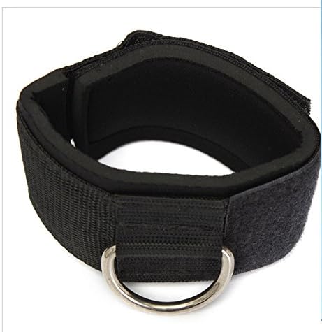 BIZ4U D-ring Ankle Anchor Strap Belt Multi Gym Cable Attachment Thigh Leg Pulley Strap Lifting Fitness Exercise Training Equipment