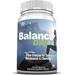 Fiber & Probiotic - LFI Balance Daily - Your Daily Maintenance Detox, with Fiber and Probiotic. Doctor Recomended - 90 Capsules