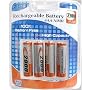Zeikos ZE-4AA Rechargeable AA 2900mAh Batteries (pack of 4)
