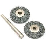 2 Steel Wire Wheel Brushes Gunsmith Rotary Tools 7/8"