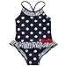 iEFiEL Baby Girls Toddlers Vigour Polka Dots One-Piece Swimwear Beach Holiday Bowknot Bathing Suit