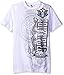 Southpole Men's Short Sleeve All Over Foil and Print Graphic Tee With Southpole Asymmetric Logo