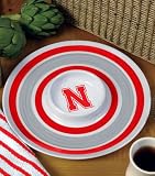 NEBRASKA CORNHUSKERS Team Logo Melamine SERVING TRAY (13 x 4) by Memory Company
