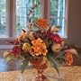 Roses & Calla Lilly w/ Artichokes Silk Floral Centerpiece
