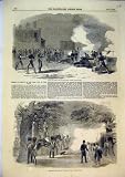 1854 FIRING PARK GUNS VICTORY CRIMEA TOWER WAR HORSES