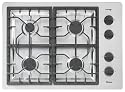 Amana : 30 inch STAINLESS Gas Cooktop with 4 Sealed Gas Burners