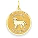 golden_retriever24golden retriever - 14k Golden Retriever Disc Charm