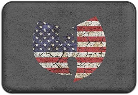 KannJiang Wu USA Flag Logo Doormat