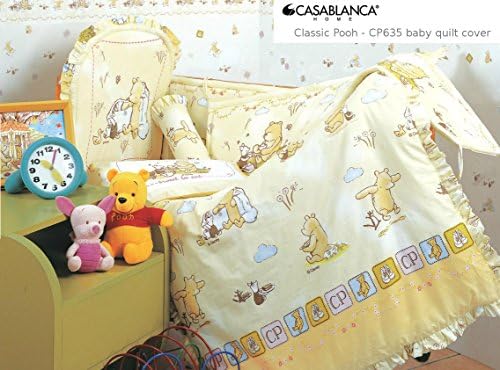 Disney Classic Winnie The Pooh CP635 Baby Quilt Cover (35" x 48") (330 Threads / 10cm squared) 100% Cotton
