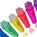 Ice Pop Molds - POPEEZ STAR SHAPE - Set of 6 Popsicle molds, Fun Colors Ice Pop Maker / Ice Cream Molds, Gift Box