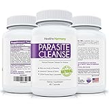 Powerful Parasite Cleanse for Humans - Cleanses Your Body of Intestinal Worms, Pinworms, Eggs and Parasite Infections - Natural Parasite Detox for Adults with Wormwood & Black Walnut - 60 Capsules