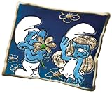 United Labels 807590 Die Schl&uuml;mpfe - Kissen Blau \"" Traumi & Schlumpfine\""