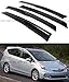 JDM MUGEN 3D STYLE SMOKED WINDOW VISOR DEFLECTOR FOR 2012-2015 TOYOTA PRIUS V PRIUS+