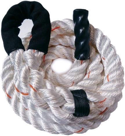 The550CordShop White PolyDac Climbing Rope, 2-Inch x 15-Feet