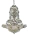 Elegant Lighting 2908G36C/RC Sirius 33-Light Chandelier, Finish with Crystal (Clear) Royal Cut RC Crystal, 48"H, Chrome