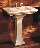 Kohler K-2268-1-0 Memoirs pedestal lavatory with single-hole faucet drilling, White