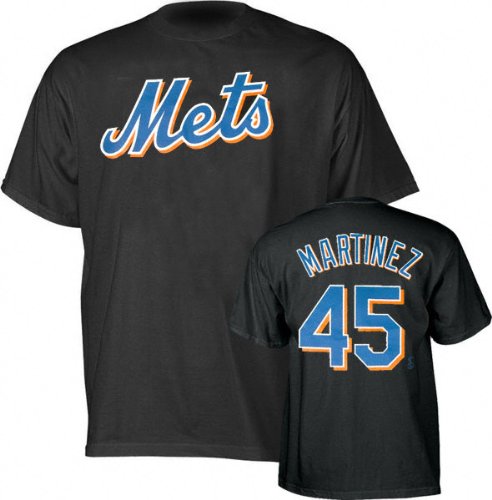 Pedro Martinez Majestic Name and Number New York Mets T-Shirt