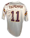 Daunte Culpepper Autographed/Hand Signed Minnesota Vikings White Puma Replica Jersey