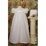 Daisy Christening Gown with Lace Trim