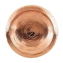 Achla Designs Hammered Copper Bowl,Rim Threaded