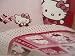 51d68WK8AJL. SL75  Hello Kitty Smile Girls Pink Comforter Bedding Set Twin 6pcs