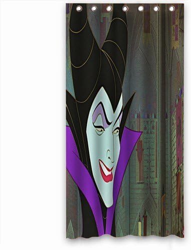 Popular Customized Fashion ( Maleficent Walt Disney Screencaps ) Shower Curtain Suitalbe Men's Fit 36" x 72"(90cm x 180cm) SC-9-469