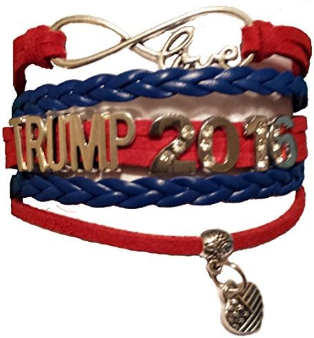Support Donald Trump - 2016 Republican Political Party - Infinity Bracelet Politics Elections 2016