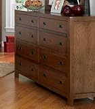 IMAGE OF Storage Dresser Contemporary Style in Walnut Finish
