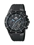 CASIO Edifice EF-552PB-1A2VEF - Reloj de caballero de cuarzo, correa de resina color negro (con cron�metro, luz)