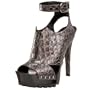 Donna Karan Women's 894936 Sandal,Charcoal,41 EU (US Women's 11 M)