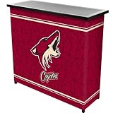 NHL Phoenix Coyotes 2 Shelf Portable Bar w/ Case - Game Room Products Portable Bar