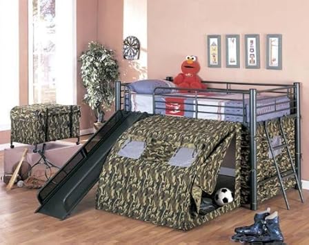 tent bunk bed with slide