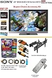 Brand New Sony Bravia KDL-40EX700 Series HDTV 1080p LCD 40 Inch HDTV With Buyers Choice Sony HD Accessory Kit Includes Professional Dual Arm Articulating Mount + (2) 6FT Hdmi 1.3B Cables, 6FT Audio Interconnect Cable Screen Cleaner + Surge Protector