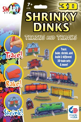 3D Shrinky Dinks Trains and Tracks