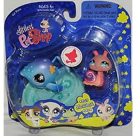 Littlest Pet Shop Series 3 Collectible Figure Snail and Whale