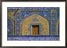 Detail of Tiled Facade of Abul Al Fadhil Al Abbasi Shrine, Karbala, Karbala, Iraq Framed Photographic Poster Print by Jane Sweeney, 29x21