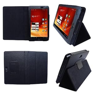 HappyZone – (Black) Portfolio Leather Case Cover with Built In Stand for Acer Iconia A100 7-Inch Tablet