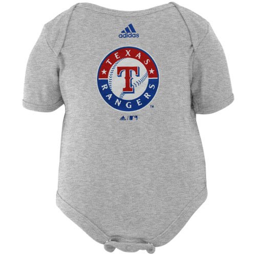 adidas Texas Rangers Infant Ash Team Logo Creeper (6-9 Months)
