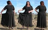 Zig Zag Georgette Embroidered Top & Skirt Set