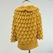 Girls' Crochet Cardigan Orange Sweater Cape Jackets